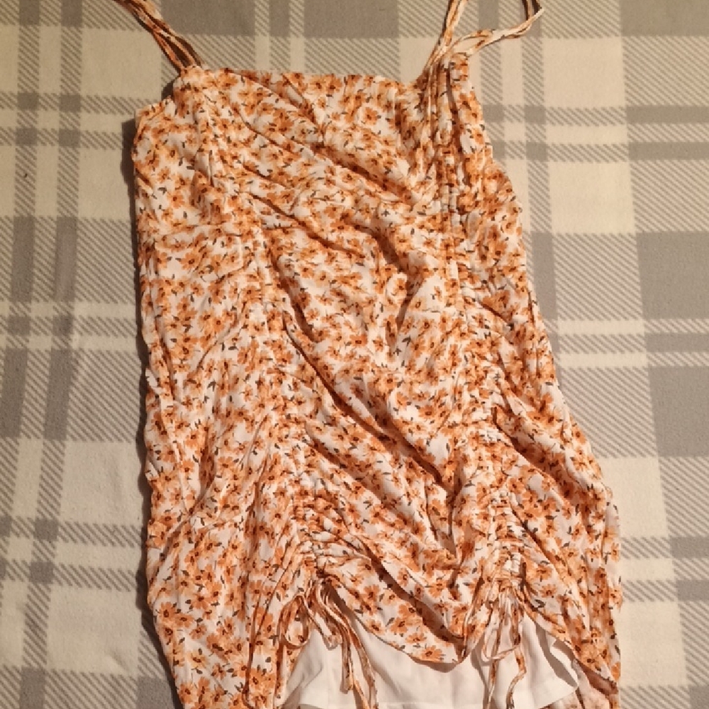 Garage Orange Floral Mini Dress